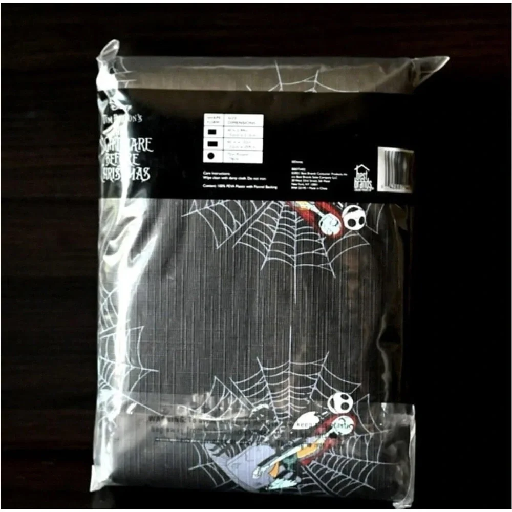 Lot of 3 Nughtmare Before Christmas Tablecloth Jack‎ Skellington Sally Vinyl